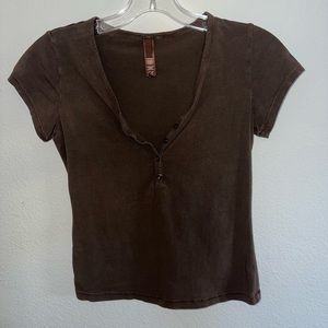 Skims Short Sleeve Henley